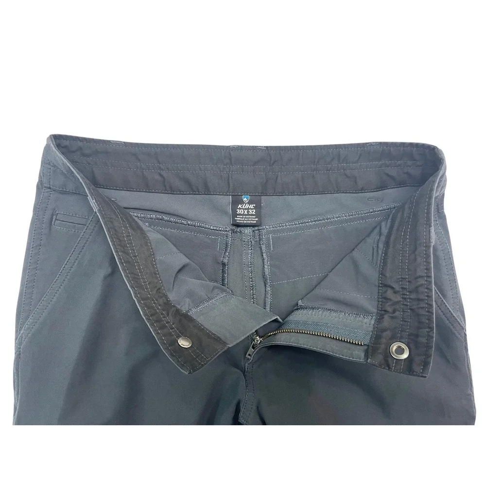 Kuhl Resistor 30x32 Chino Pants Mens Dark Storm Gray Stretch Tapered Hiking